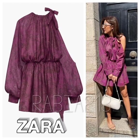 ZARA LIMITED EDITION PRINTED DRESS - Picture 4 of 10